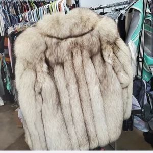 New fox fur coat